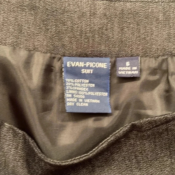 Evan  Picone Skirt Suit sz 6 - Picture 6 of 14